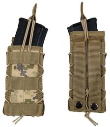 Тактичний підсумок EasyFit під магазин АК/РПК одинарний відкритий MOLLE, підсумок на розгрузку, жилет, РПС Pixel ЗСУ MM-14 (EF-1408-6)