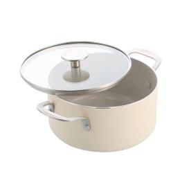 Каструля KitchenAid Aluminium Ceramic 20 см, 3.11л Cream (CC010376-001)