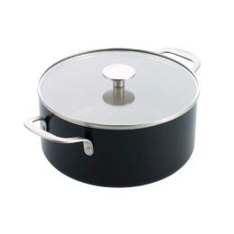 Каструля KitchenAid Aluminium Ceramic 24 см, 4.91л Matte Black (CC010162-001)