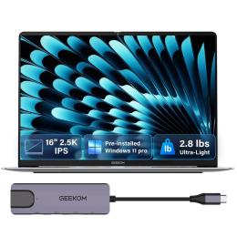 Ноутбук GEEKOM GeekBook X16 Pro (NX16AM + Dock station) Titanium Gray