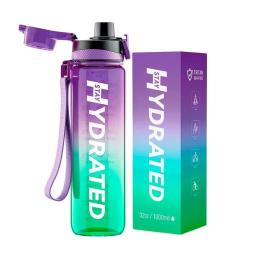 Пляшка для води Brave U Hydrate Waterbottle 1L Purple Green (24478-01)