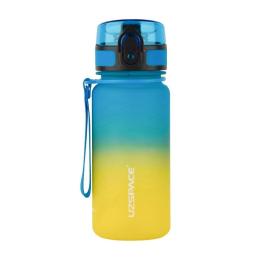 Пляшка для води UZSPACE Frosted Gradient Waterbottle 3034 350 ml Blue Yellow (23402-01)