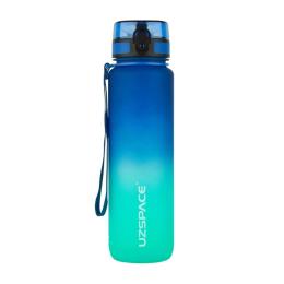 Пляшка для води UZSPACE Frosted Gradient Waterbottle 3038 1L Blue Green (23430-01)