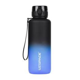 Пляшка для води UZSPACE Frosted Gradient Waterbottle 3056 1, 5 L Black Blue (23426-01)