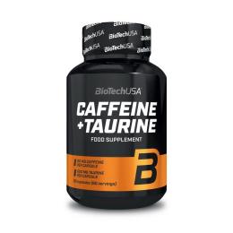 Передтренувальний комплекс Biotech Caffeine + Taurine (60 caps) (20897-01)