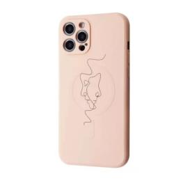 Чохол-накладка WAVE Minimal Art Case для iPhone 12 Pro Max Pink