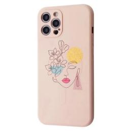 Чохол-накладка WAVE Minimal Art Case для iPhone 12 Pink Sand