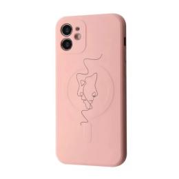 Чохол-накладка WAVE Minimal Art Case для iPhone 12 Pink
