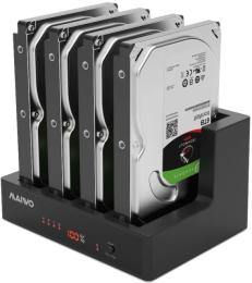 Док-станція для диска Maiwo K3094A клонувальник для 4 HDD 2.5/3.5 SATA/SSD  USB 3.0