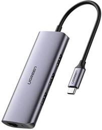 USB-хаб Ugreen CM252 Gray (60718)