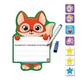 Магнітна дошка Vladi Toys VT3601-21 Лисиця з маркером рос.