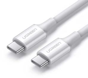 Дата-кабель Ugreen US300 1m USB (тато) - USB Type C (тато) White (60551)