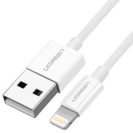 Дата-кабель Ugreen US155 2m USB (тато) - Lightning (тато) White 20730