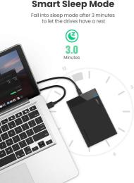 Зовнішня кишеня для диска Ugreen 50743 2.5 USB 3.1 to SATA III HDD SDD