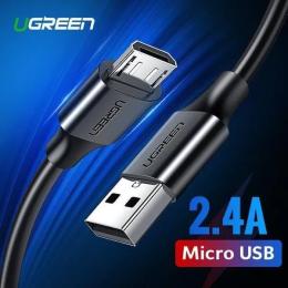 Дата-кабель Ugreen 60137 1.5m USB(тато) - microUSB(тато) Black