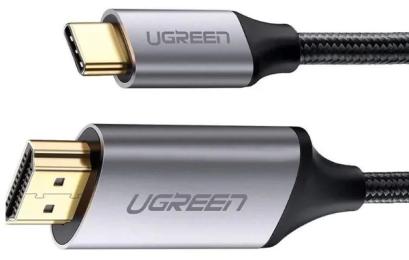 Відео-кабель Ugreen UGR-50570 Type-C(тато)HDMI(тато), 1,5m Black Gray