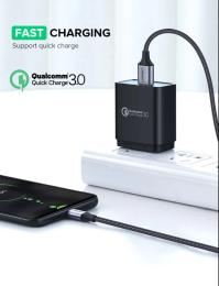 Дата-кабель Ugreen US290 1.5m USB (тато) - microUSB (тато) Black 60147
