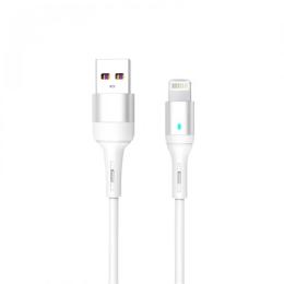 Дата-кабель SkyDolphin USB-000555 1m USB (тато) - Lightning (тато) White