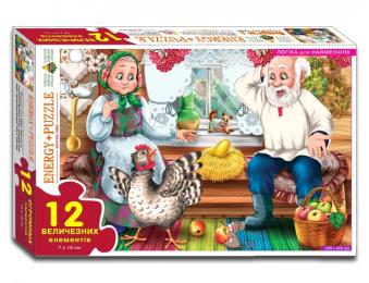 Пазл Енергія Плюс Курочка Ряба 82043 12 елементів у кор