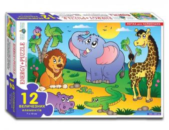 Пазл Енергія Плюс У світі тварин 86126 дитячі з 12 деталей