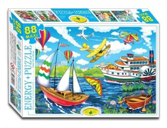 Пазл Енергія Плюс Транспорт. У небі та на воді 83446 дитячі 88 елементів