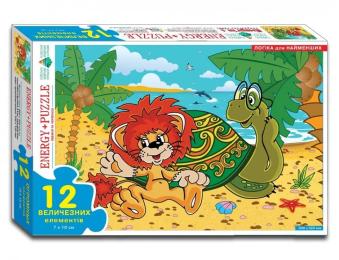 Пазл TREFL Левеня та Черепаха 82197 дитячі на 12 деталей