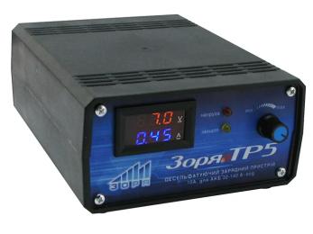 Зарядний пристрій для акумулятора автомобіля Зоря ТР-5