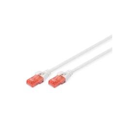 Патч-корд Digitus DK-1617-050 White 5м, CAT 6 UTP, AWG 26/7, Cu, LSZH