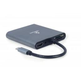 USB-хаб Cablexpert A-CM-COMBO6-01 USB Type C (тато) - HDMI (мама) USB (мама) VGA (мама)