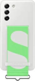 Чохол-накладка Samsung Silicone with Strap Cover для Samsung Galaxy G991 S21 White