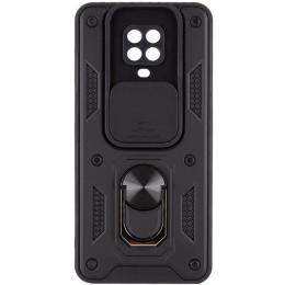 Чохол-накладка Infinity Camshield Serge Ring for Magnet для Xiaomi Redmi Note 9S/9 Pro/9 Pro Max Black