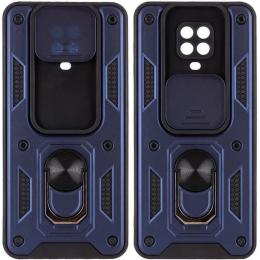 Чохол-накладка Infinity Camshield Serge Ring for Magnet для Xiaomi Redmi Note 9S/9 Pro/9 Pro Max Blue