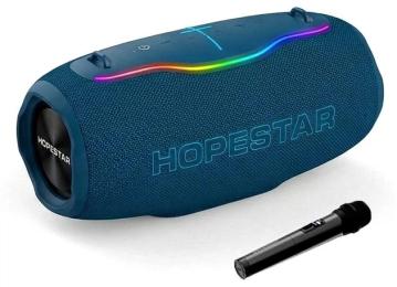 Акустика портативна Hopestar H86 with 1pcs microphone 180W Blue