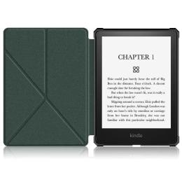 Чохол-книжка для електронної книги BeCover Ultra Slim Origami Amazon Kindle Paperwhite 11th Gen. 2021 Dark Green