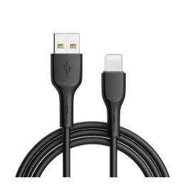 Дата-кабель Infinity USB (тато) - Lightning (тато) 1m Black