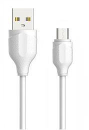 Дата-кабель LDNio LS371 1m USB(тато) - microUSB(тато) White