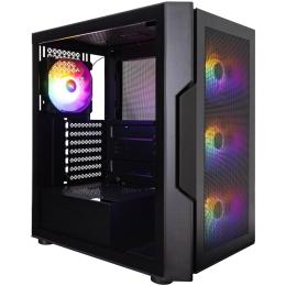 Корпус для ПК 1STPLAYER T7-P-BK-4F1 Black (T7-P-BK-4F1-PS-750FK-EU)