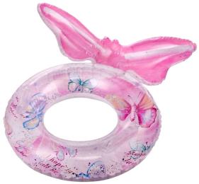 Круг для купання Mic KA-23-5801 Pink Блискучий хвіст з ручками 70 см