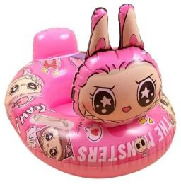 Круг для купання Mic KA-23-5821 Pink Лабубу / Labubu 60 см