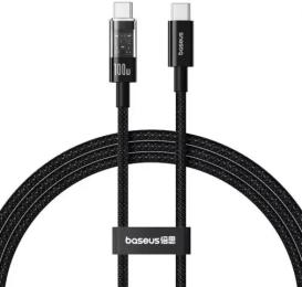 Дата-кабель Baseus Gem Fast-Charging Data 100W (P10373000111-00) Type-C (тато)  -  Type-C (тато) 2m Black