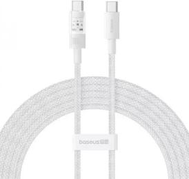 Дата-кабель Baseus Gem Fast-Charging Data 100W (P10373000211-01) Type-C (тато)  -  Type-C (тато) 2m White