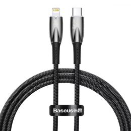 Дата-кабель Baseus CADH000001 USB Type-C (тато) - Lightning (тато), 1m Black