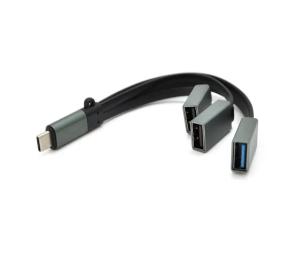 Перехідник Proinstal USB Type C(тато) - USB(мама) Black