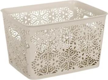 Кошик для зберігання Violet House 0502 №2 Ажур Cappuccino б/кр. 7 л