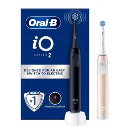 Електрична зубна щітка Oral-B iO Series 2 DUO Night Black Calm Pink (iOS2d.2ZZ9.2DK)