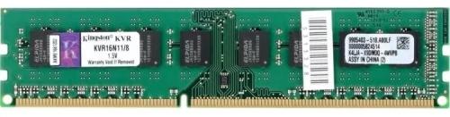 Оперативна память Kingston 8 GB DDR3 1600 MHz (KVR16N11/8) Alpine Green