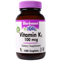Вітамін Bluebonnet Nutrition Вітамін К1 100мкг, 100 капсул (BLB0650)