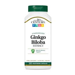Натуральна добавка і екстракт 21st Century Ginkgo Biloba Extract (200 veg caps) (24564-01)