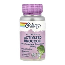 Натуральна добавка і екстракт Solaray Activated Broccoli Seed Extracts 350mg - 30 vcaps (2023-10-5270)