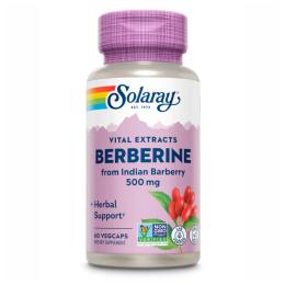 Натуральна добавка і екстракт Solaray Berberine from Indian Barberry 500mg - 60 vcaps (2022-10-1037)
